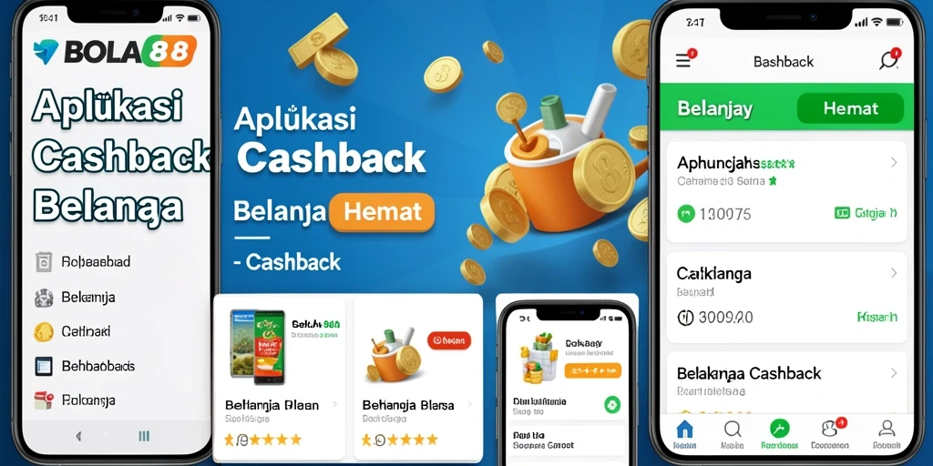 Tampilan antarmuka aplikasi BOLA88 dengan fungsi Cashback yang mudah diakses.