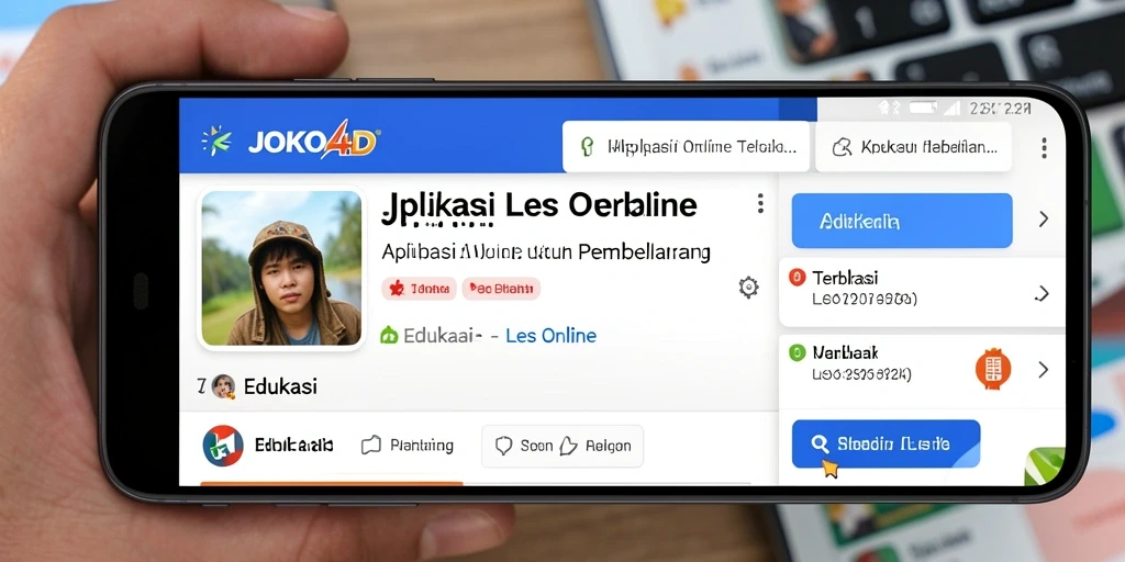 Tampilan antarmuka aplikasi JOKO4D yang modern dan interaktif.