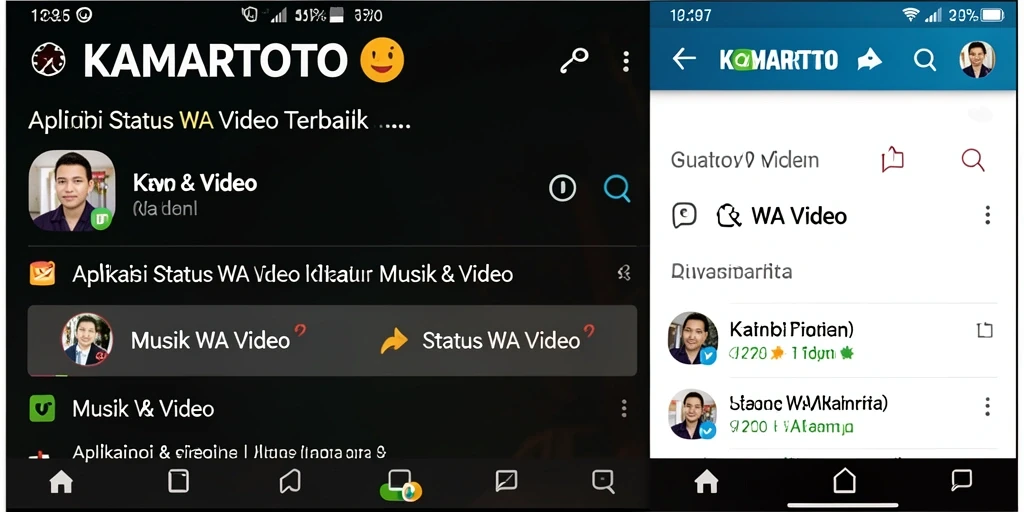 Tampilan antarmuka KAMARTOTO yang user-friendly dan menarik.