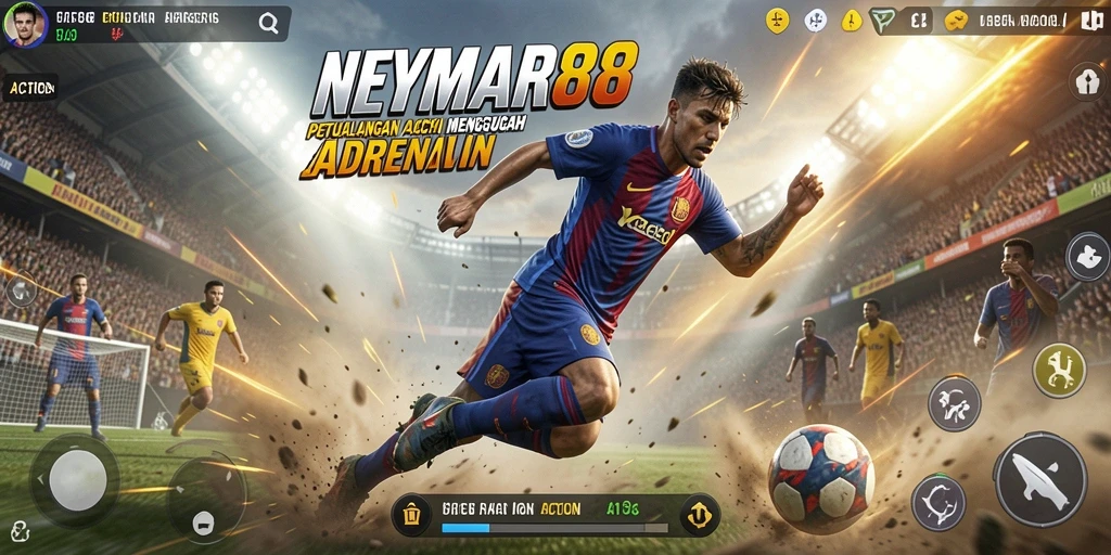 Tampilan antarmuka NEYMAR88 saat pertarungan seru.