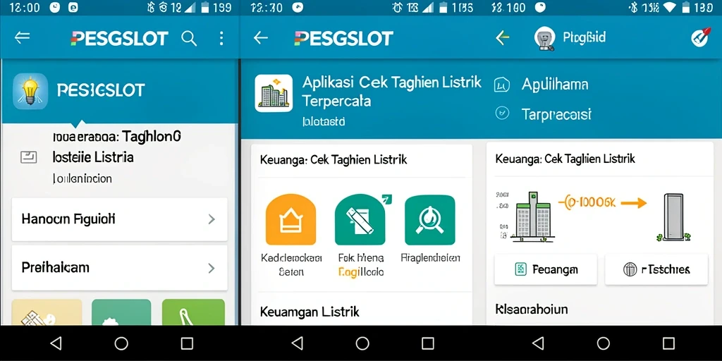 Antarmuka PESGSLOT yang mudah digunakan untuk cek tagihan listrik.