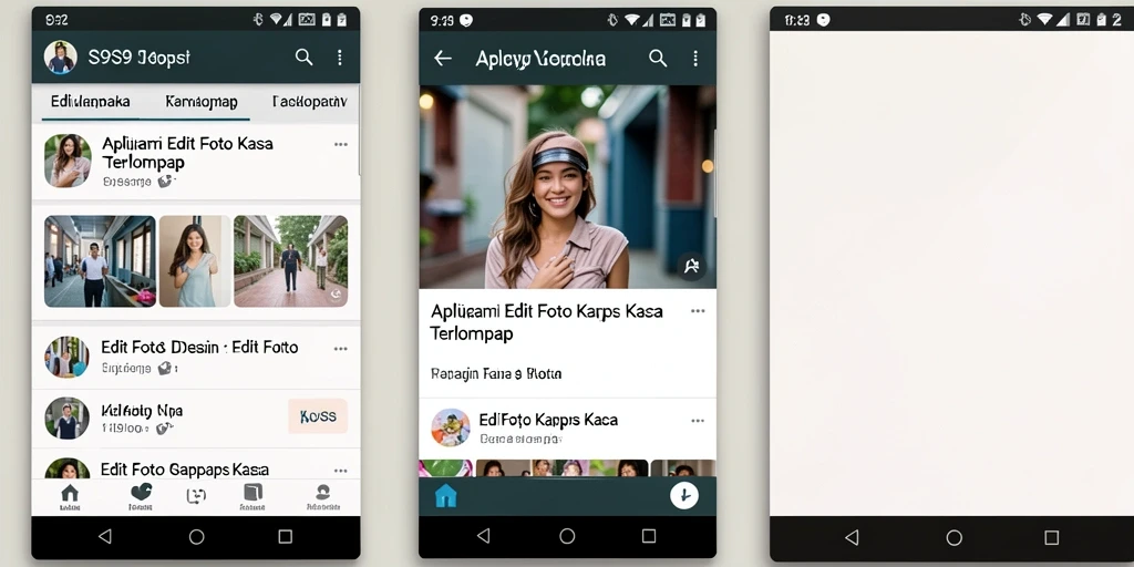 Antarmuka S9S9 menampilkan fitur Edit Foto Kertas Kaca yang intuitif.