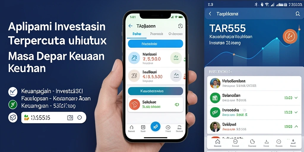 Tampilan antarmuka aplikasi TAR555 yang modern dan fungsional.